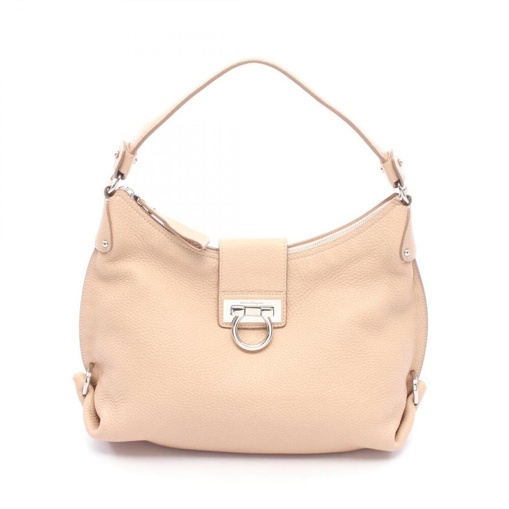 Salvatore Ferragamo Gancini Shoulder Bag Leather Pink
